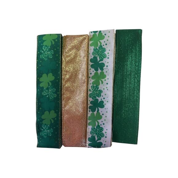 Saint Patrick’s Day Leprechaun Wreath Making Kit, DIY Sign Ribbon Craft Set - Picture 3 of 3